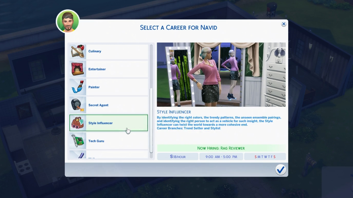 The Sims 4 Nuova Carriera