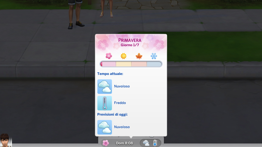 The Sims 4 Stagioni UI