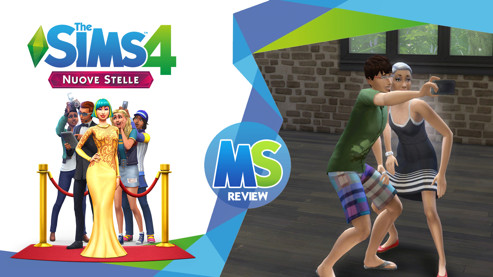 the sims 4 Nuove Stelle review logo