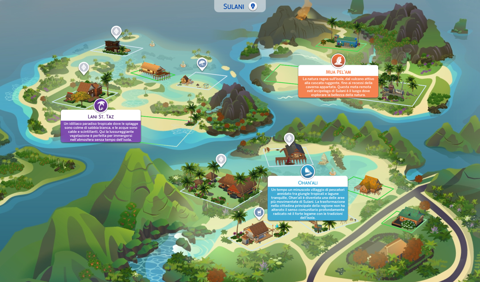 the sims 4 Vita Sull'Isola review Sulani Map